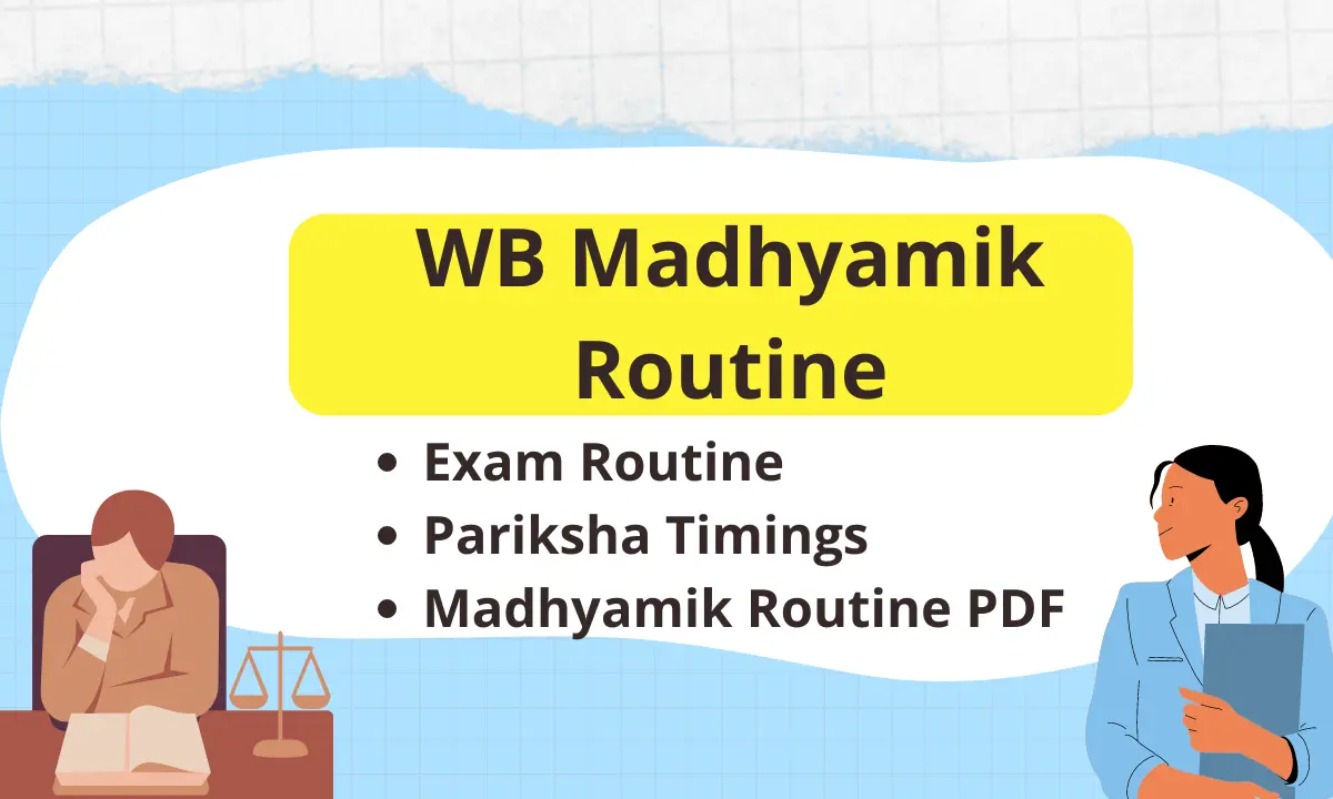 WB Madhyamik Routine 2026